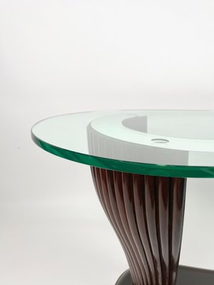 Wood & Glass Coffee Table by Victorian Dassi for Santambrogio & De Berti, Italy, 1950s-LYQ-1171340