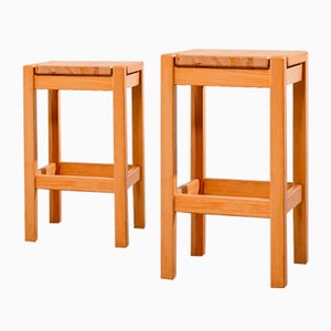 Wood Hongisto Stools by Ilmari Tapiovaara for Laukaan Puu, Finland, 1960s-YI-1100436