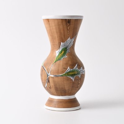 Wood Pattern Italian Vase from Fiamma, 1960s-IXK-1324000