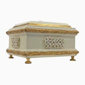 Wood & Porcelain Jewelry Box by Giulio Tucci-VHF-1057706