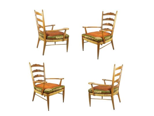 Wood & Rope Armchairs by Ico Parisi, 1949, Set of 2-RD-1730054