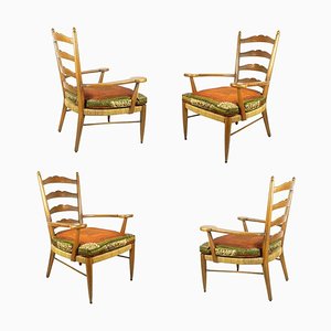 Wood & Rope Armchairs by Ico Parisi, 1949, Set of 2-RD-1730054