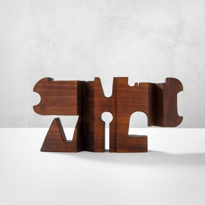 Wood Sculpture by Nerone Ceccarelli & Giancarlo Patuzzi for Gruppo NP2, 1960s-FWM-1179104