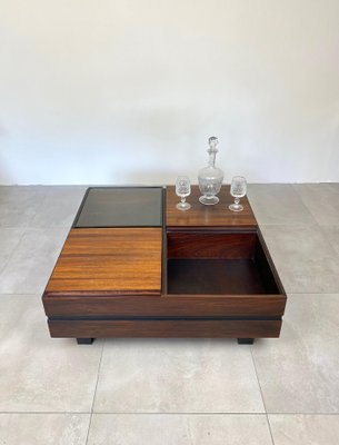 Wood Square Modular Coffee Table by Luigi Sormani, Italy, 1960s-LYQ-1171539