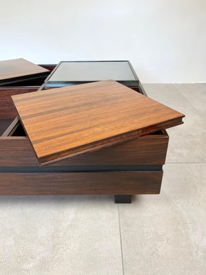 Wood Square Modular Coffee Table by Luigi Sormani, Italy, 1960s-LYQ-1171539