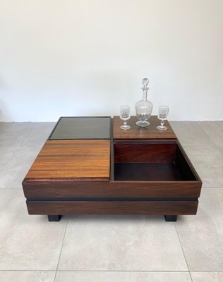 Wood Square Modular Coffee Table by Luigi Sormani, Italy, 1960s-LYQ-1171539