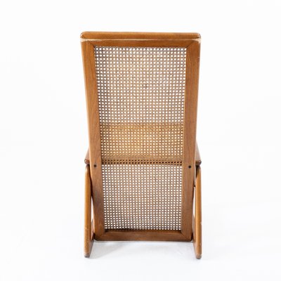 Wooden and Straw Chairs, Denmark, 1970s, Set of 4-UPW-1157370