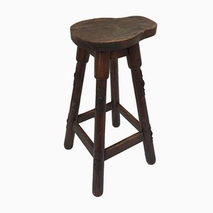 Wooden Barstool, 1970s-WQQ-952273