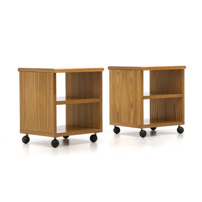 Wooden Bedside Tables, 1970s, Set of 2-EZ-1185011