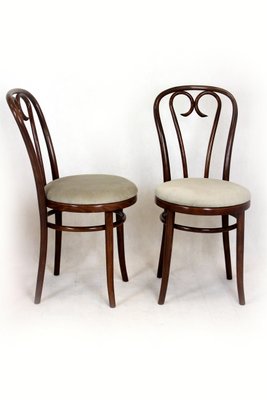 Wooden Bentwood Chairs, 1950s, Set of 4-WVS-1226588