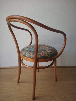 Wooden Chair and Stool, 1950s, Set of 2-ZEF-1723758