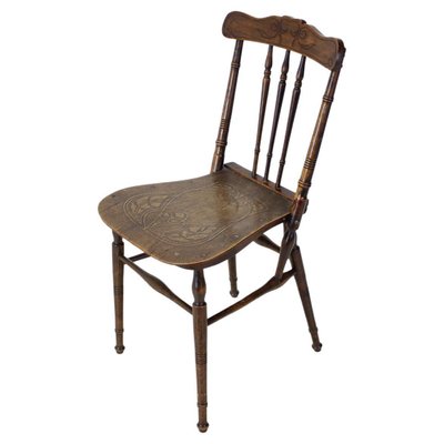 Wooden Chair, Czechoslovakia, 1910s-TZ-1166608