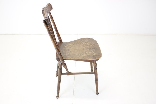 Wooden Chair, Czechoslovakia, 1910s-TZ-1166608