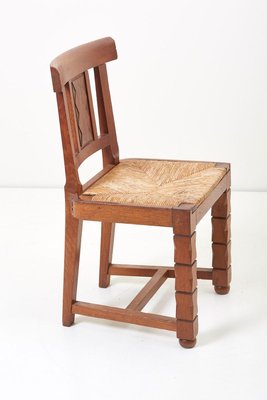 Wooden Chairs by Jacques Matteau, France, 1930s, Set of 6-SFD-631547