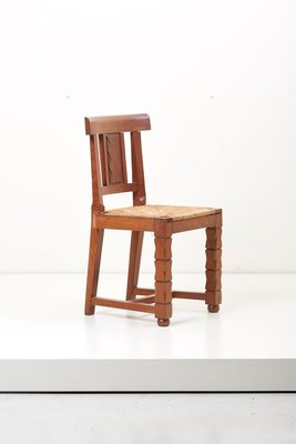 Wooden Chairs by Jacques Matteau, France, 1930s, Set of 6-SFD-631547