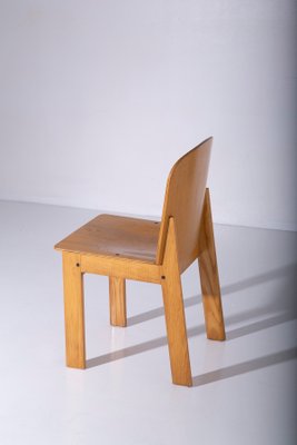 Wooden Chairs by Luca Meda for Longoni, 1970, Set of 4-RCE-2041969