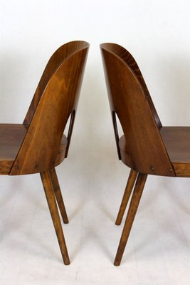 Wooden Chairs by Oswald Haerdtl for TON, 1950s, Set of 4-WVS-902616