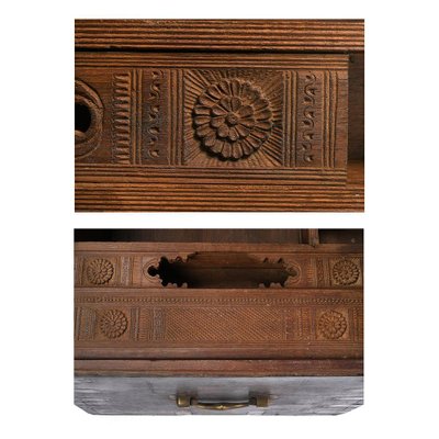 Wooden Chest with Brass Hardware, 1920s-NQ-636633