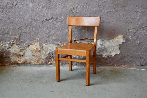 Wooden Children's Bistro Chair, 1950s-AIU-1763221