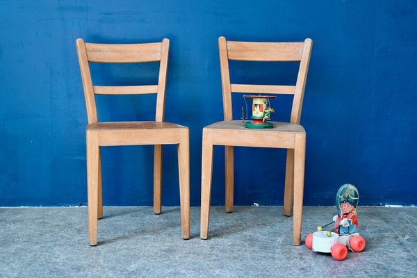 Wooden Children's Bistro Chair, 1950s-AIU-1746469