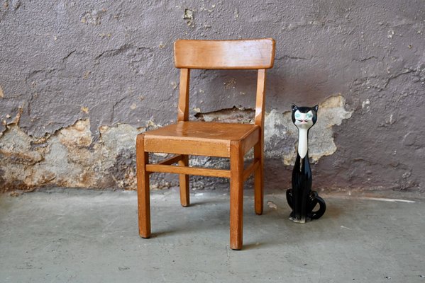 Wooden Children's Bistro Chair, 1950s-AIU-1763221