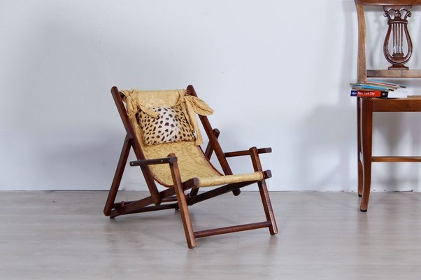 Wooden Children's Deck Chair, 1940s-XSG-695973