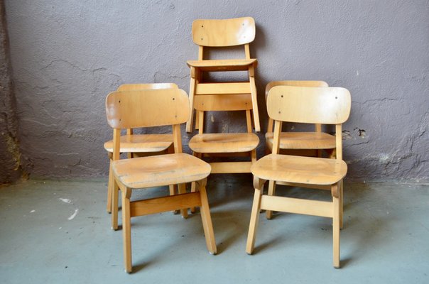 Wooden Childrens Chair, 1960s-AIU-625312