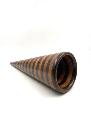 Wooden Cone Sculpture from Salmistraro Italy, 1970s-TXN-1420400