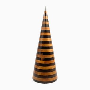 Wooden Cone Sculpture from Salmistraro Italy, 1970s-TXN-1420400