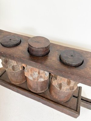 Wooden Console in Sugar Cane Crusher Elements-FGA-2041590