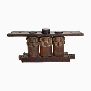 Wooden Console in Sugar Cane Crusher Elements-FGA-2041590