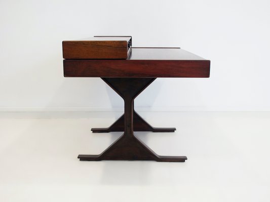 Wooden Desk with Storage Compartments by Gianfranco Frattini for Bernini, 1950s-ZYF-1399024