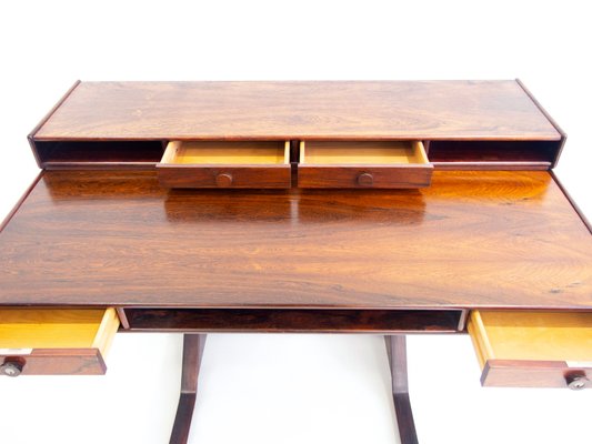 Wooden Desk with Storage Compartments by Gianfranco Frattini for Bernini, 1950s-ZYF-1399024