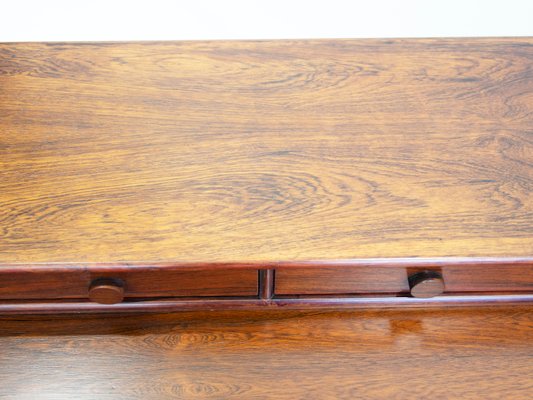 Wooden Desk with Storage Compartments by Gianfranco Frattini for Bernini, 1950s-ZYF-1399024