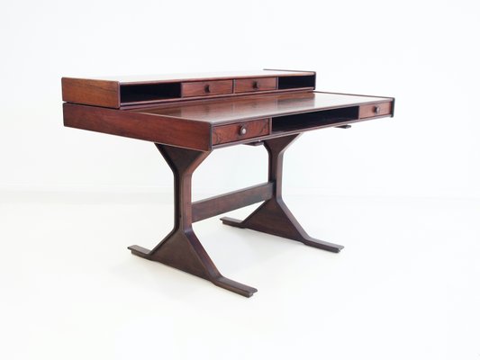 Wooden Desk with Storage Compartments by Gianfranco Frattini for Bernini, 1950s-ZYF-1399024