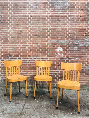 Wooden Dining Chairs from Erco, 1960s, Set of 3-WQJ-802827