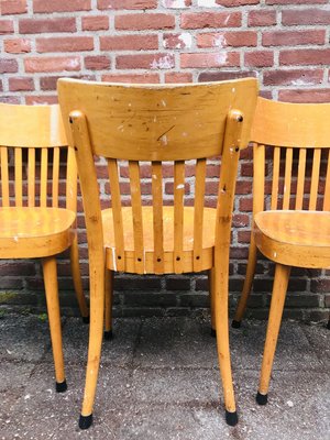 Wooden Dining Chairs from Erco, 1960s, Set of 3-WQJ-802827