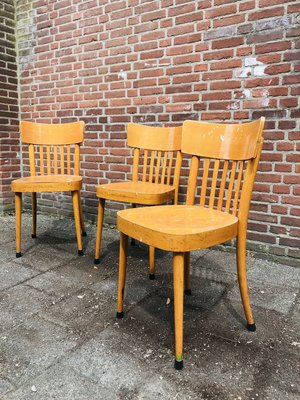 Wooden Dining Chairs from Erco, 1960s, Set of 3-WQJ-802827