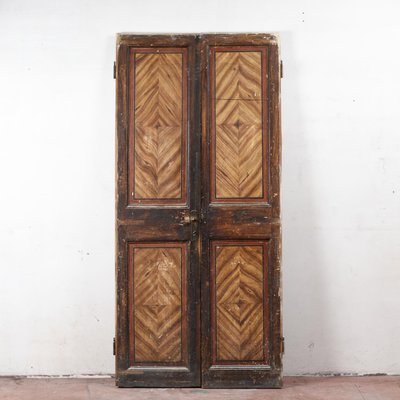 Wooden Door with Lacquered Front-RAQ-1768066