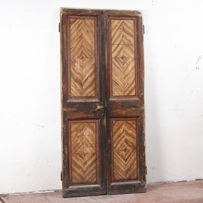 Wooden Door with Lacquered Front-RAQ-1768066