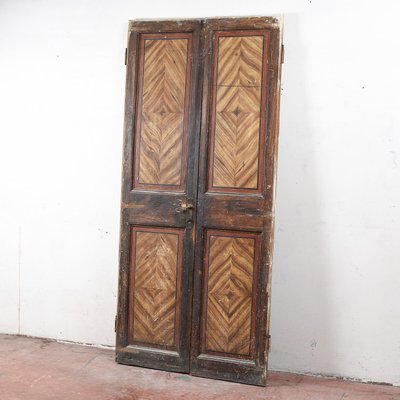 Wooden Door with Lacquered Front-RAQ-1768066