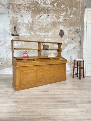 Wooden Effect Painted Hardware Cabinet, 1940s-UX-1729641