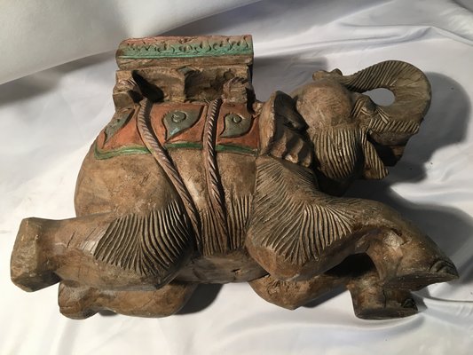 Wooden Elephant Sculpture-WQQ-868947