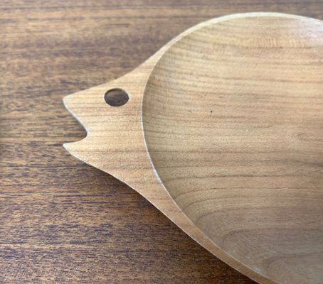 Wooden Fish Shaped Bowls, 1960s, Set of 5-UAH-1444860