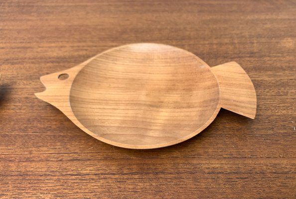 Wooden Fish Shaped Bowls, 1960s, Set of 5-UAH-1444860