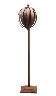 Wooden Floor Lamp in the style of Hans-Agne Jakobsson, Sweden, 1970s-YUW-1812966