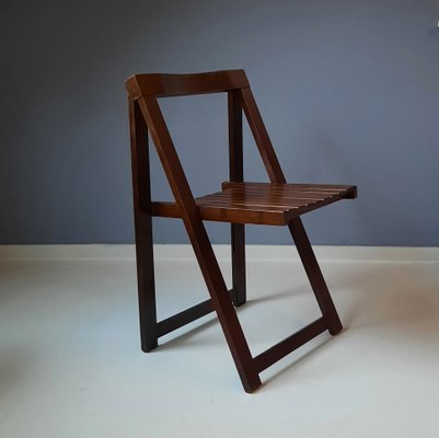 Wooden Folding Chair by Aldo Jacober for Alberto Bazzani, 1970s-SJU-1154976