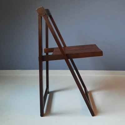 Wooden Folding Chair by Aldo Jacober for Alberto Bazzani, 1970s-SJU-1154976