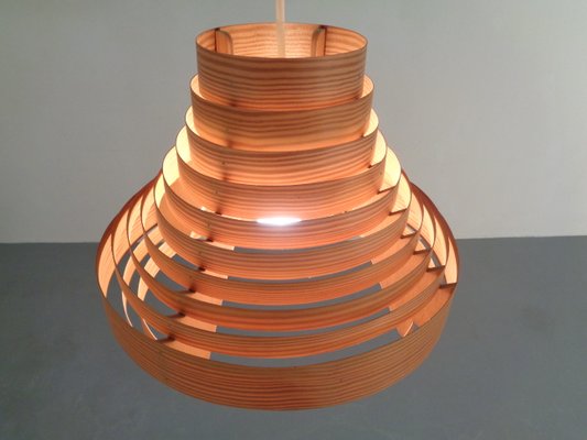 Wooden Lamella Ceiling Lamp by Hans-Agne Jakobsson for Hans-Agne Jakobsson AB Markaryd, 1960s-RDW-716231