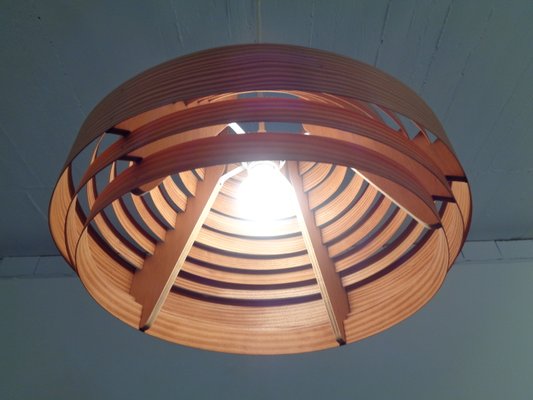 Wooden Lamella Ceiling Lamp by Hans-Agne Jakobsson for Hans-Agne Jakobsson AB Markaryd, 1960s-RDW-716231